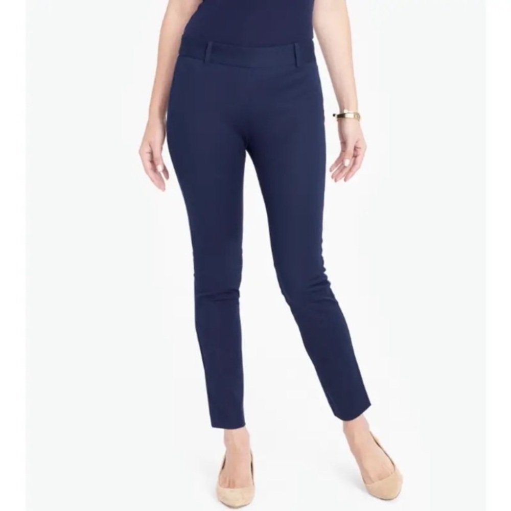J. CREW Factory Navy Winnie Stretch Trousers NEW Sz Plus 24 Career